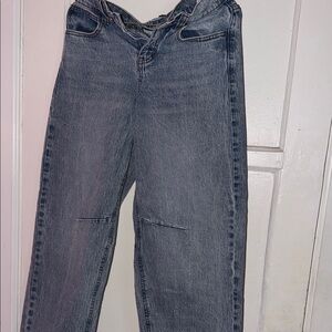 Fashion Nova Women's Straight Leg Jeans in Blue